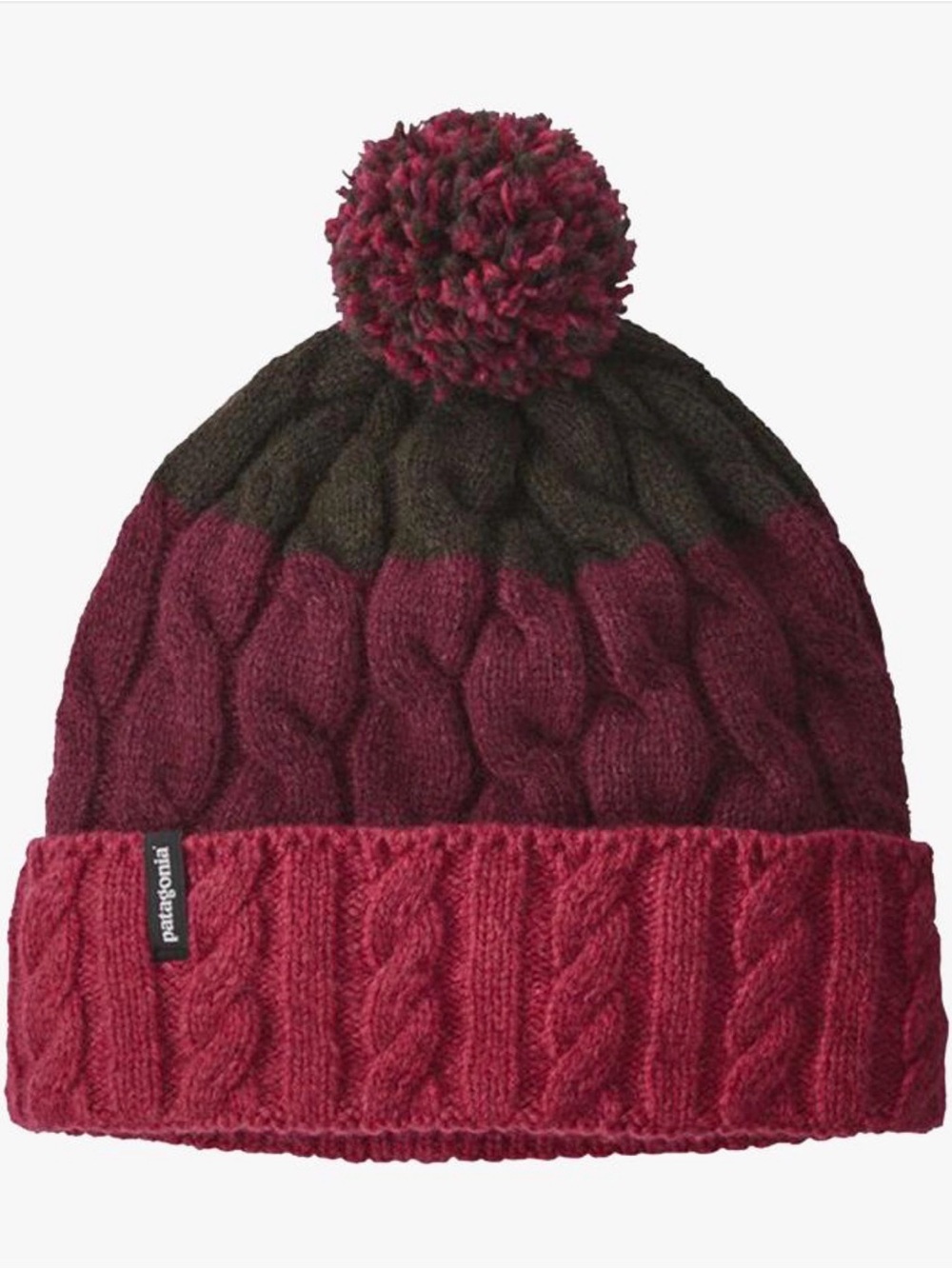Patagonia Pom Beanie Glacier Stripe in Craft Pink